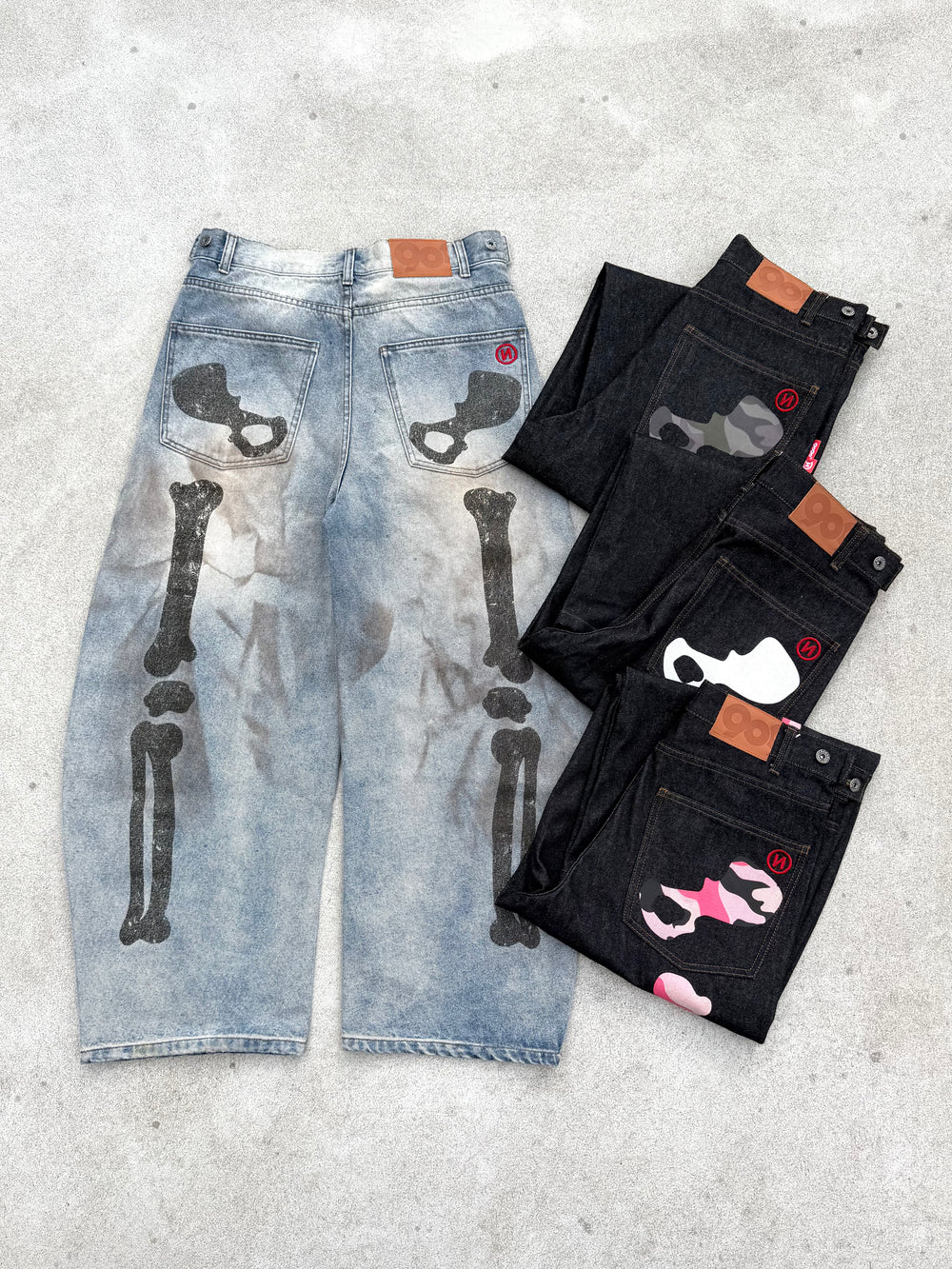 現貨 ! 9090 Bone Hand Denim Pants 骨頭 牛仔褲  (3colors)