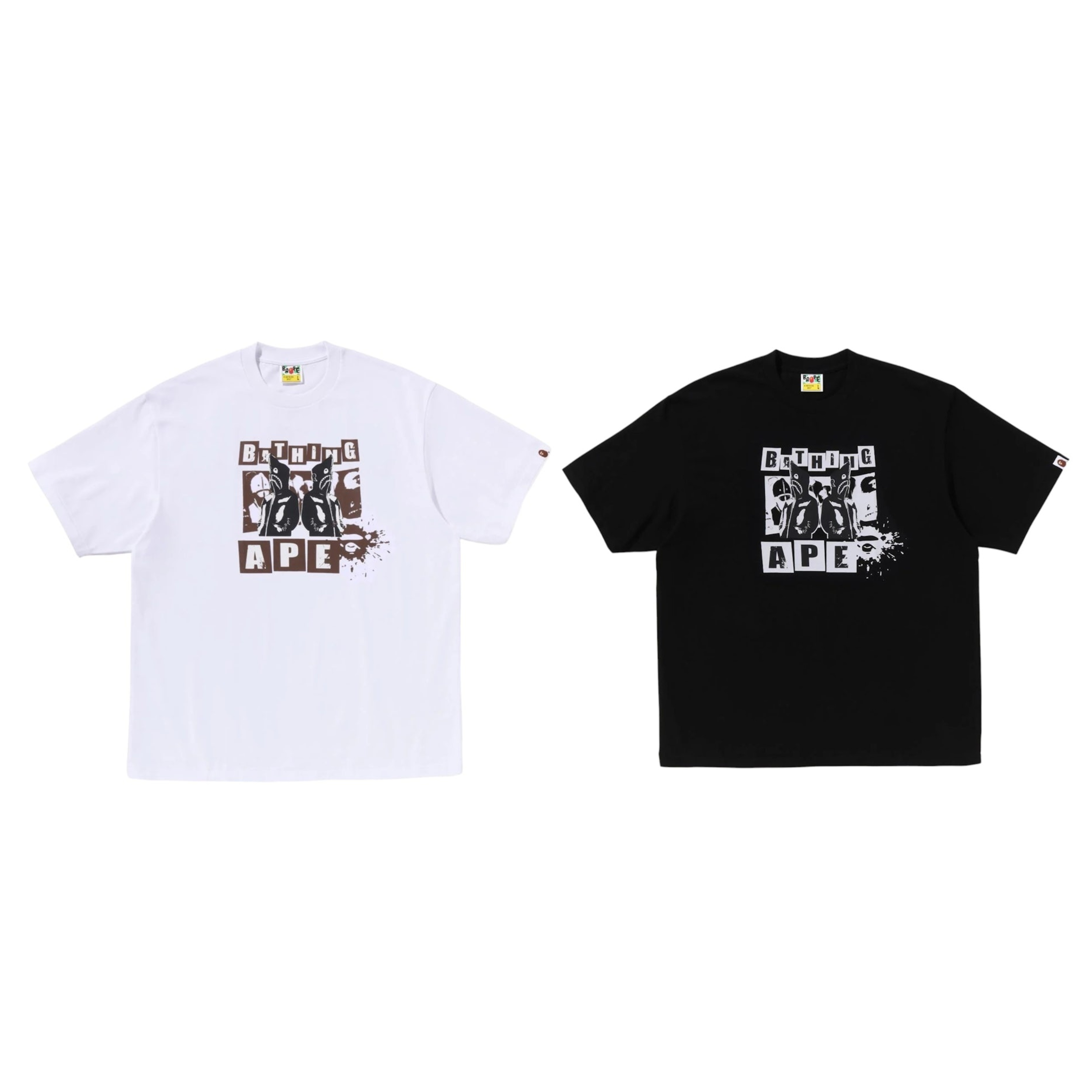 『超值優惠』2026SS A BATHING APE GRAFFITI BAPE LOGO RELAXED FIT TEE #2 鯊魚 塗鴉 短T 現貨 1L80110342