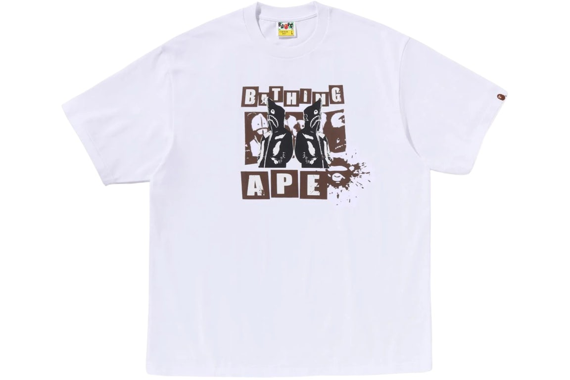 『超值優惠』2026SS A BATHING APE GRAFFITI BAPE LOGO RELAXED FIT TEE #2 鯊魚 塗鴉 短T 現貨 1L80110342