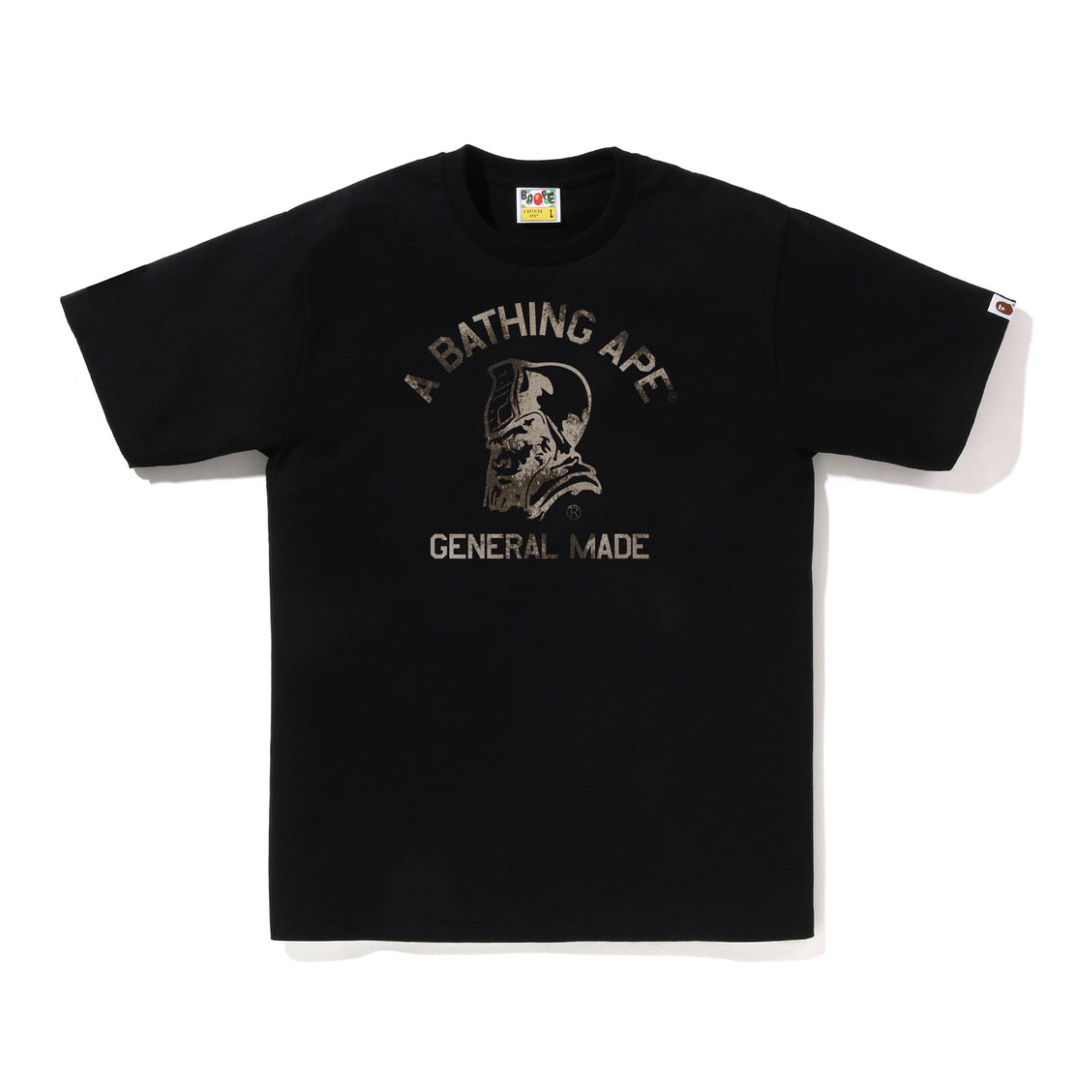『超值優惠』2026SS A BATHING APE BAPE HIGH TONE BLEACH GENERAL MADE TEE 西山徹 設計 軍事風 短T 現貨