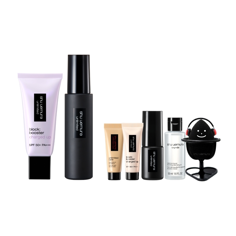 【Shu Uemura-植村秀】【輕薄定妝組】亮顏乳+定妝噴霧 官網獨家買2送5件全明星組