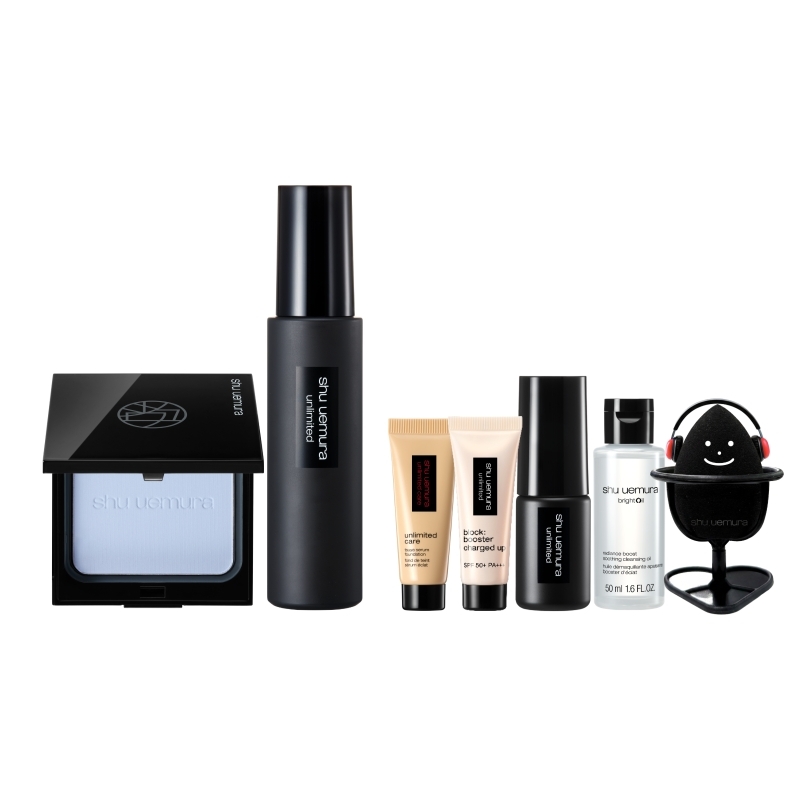 【Shu Uemura-植村秀】【超強鎖妝組】定妝噴霧+小光餅 官網獨家買2送5件全明星組