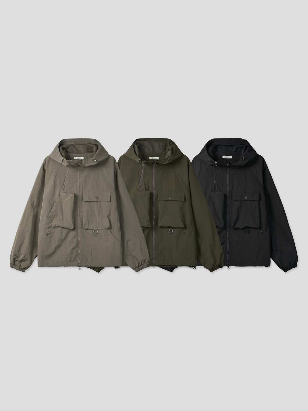 淨色連帽拉鍊外套 SPECTOR-144JK