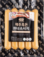 0905KF04-KOREANFOOD-KF-Jeju Black Pork Wiener Sausage 250g (50*5) (C4)