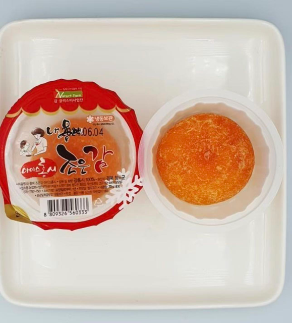 0905KF09-KOREANFOOD-KF-Ripe Persimmon Smoothie Cup 70g [$150/6 pcs, Average $25/pc] (C9)