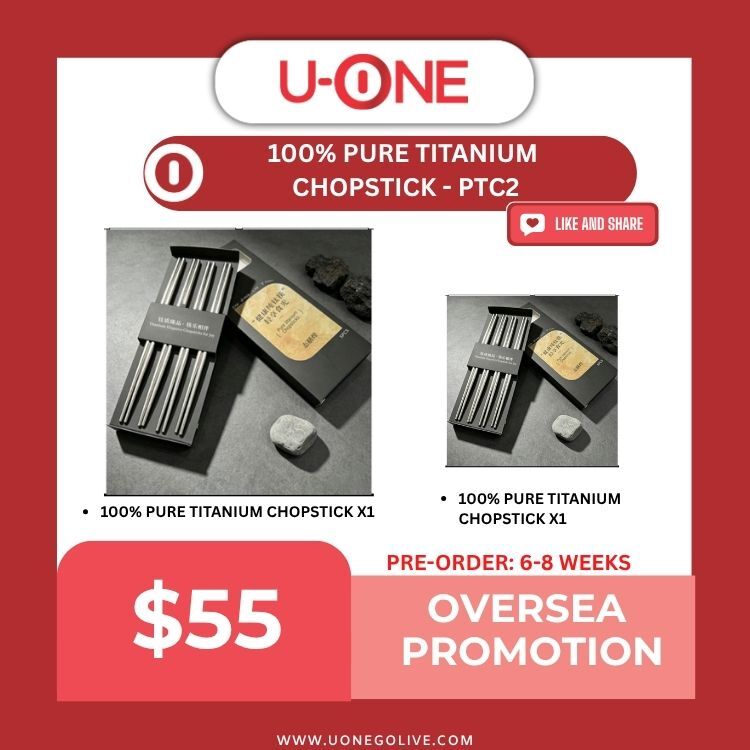 100% PURE TITANIUM  CHOPSTICK - PTC2
