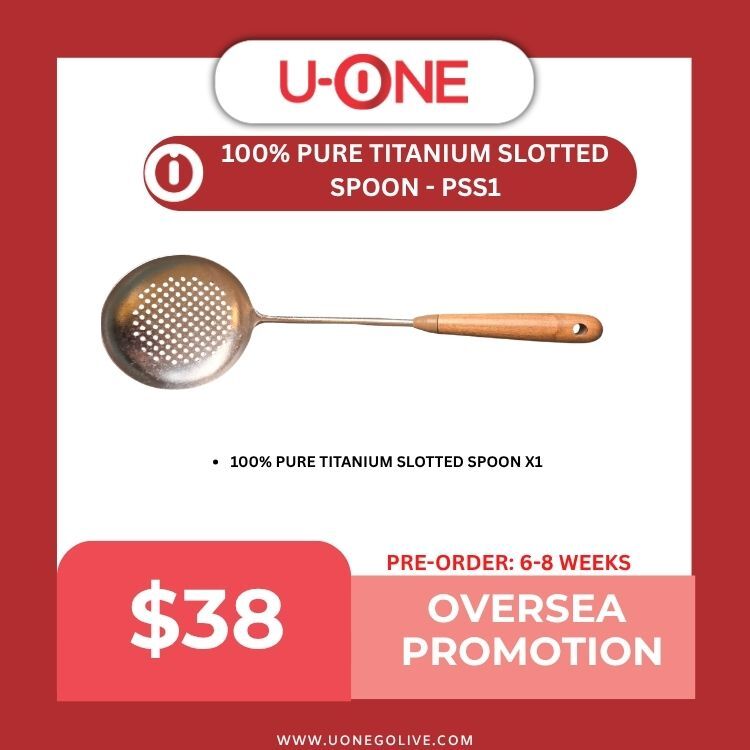 100% PURE TITANIUM SLOTTED SPOON - PSS1