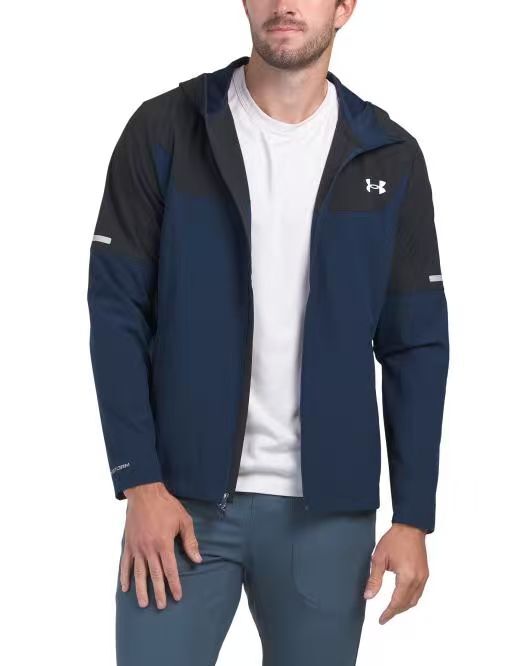 【預購】UNDER ARMOUR N090503 男裝拉鏈連帽外套 (深藍色)