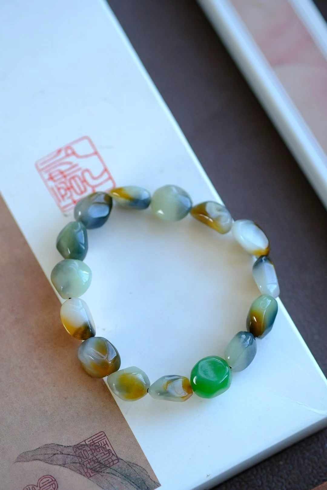 和田玉手串,天然和田玉軟玉