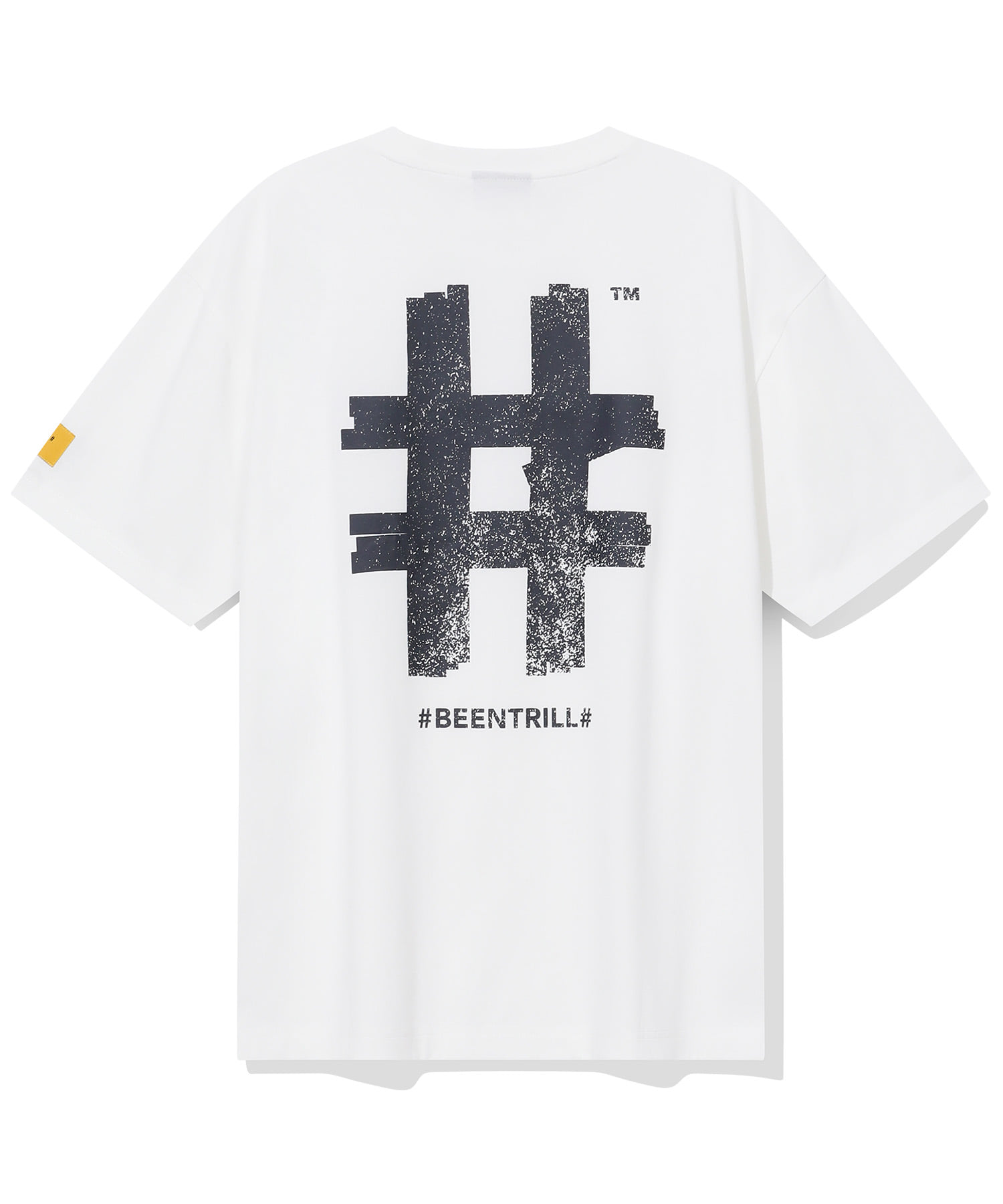 【韓國預購】 BEENTRILL ZKR090502 男女同款印章Hashtag 短袖上衣
