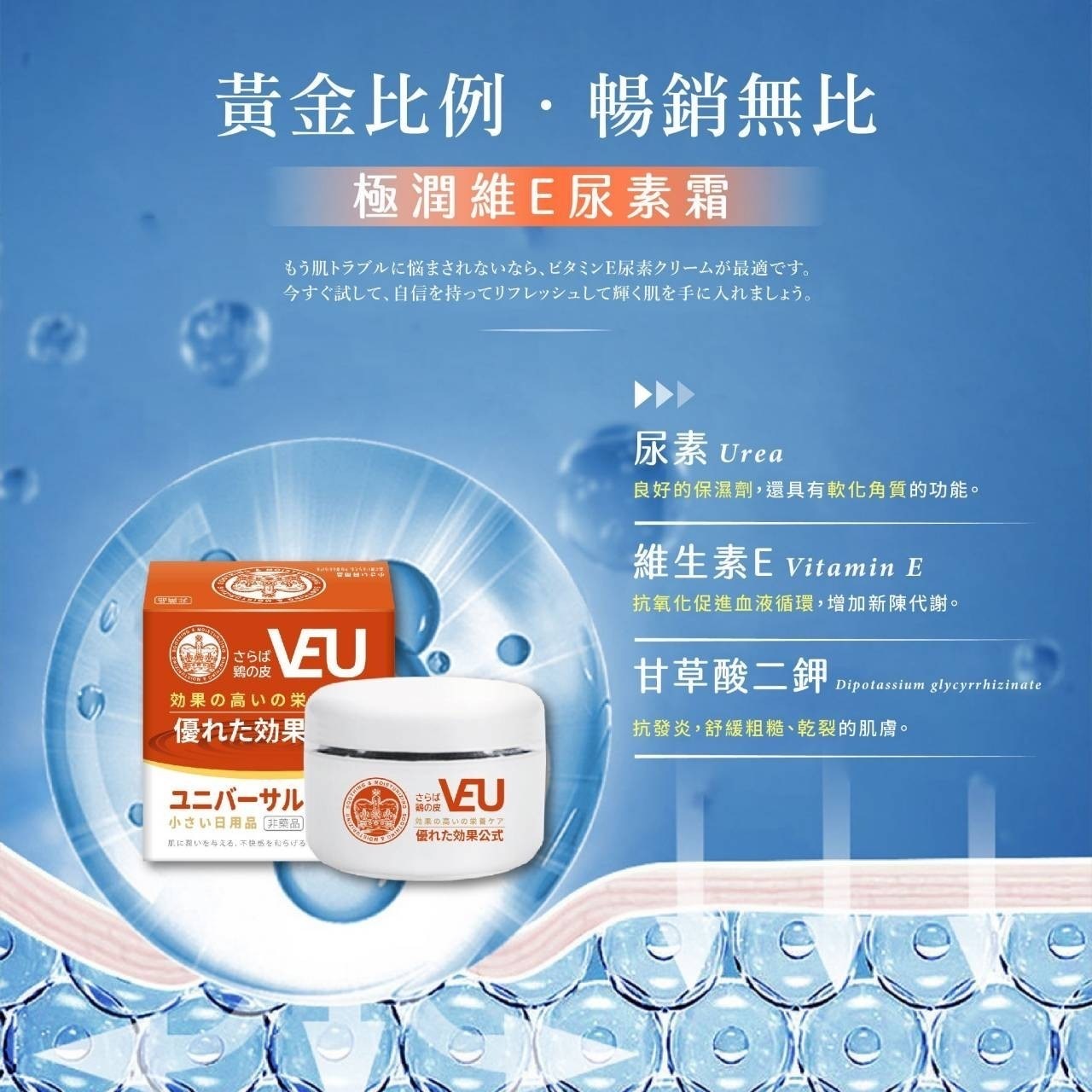 台灣極潤維E尿素霜50ml