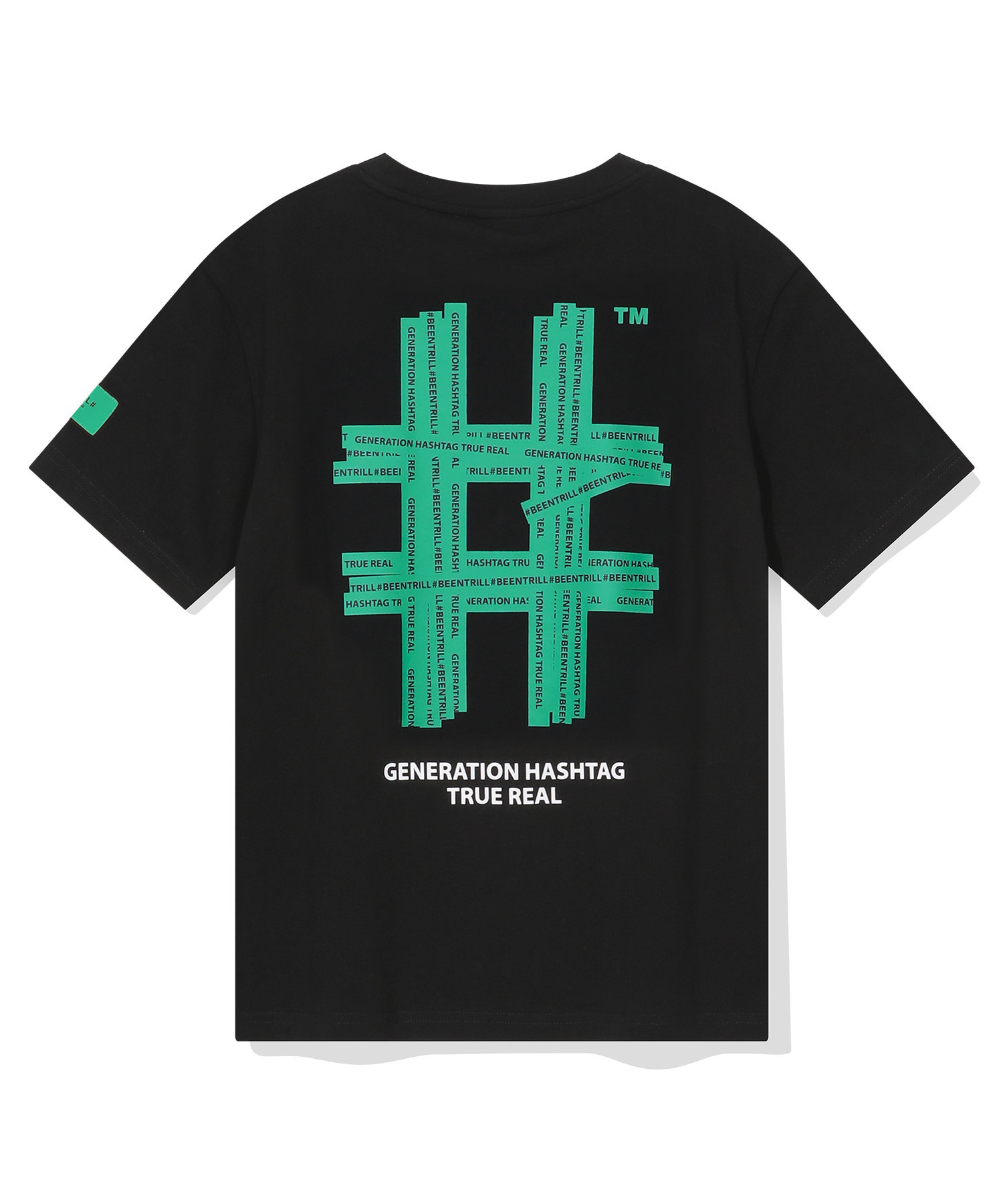 【韓國預購】 BEENTRILL ZKR090509 女裝綠LOGO短袖上衣
