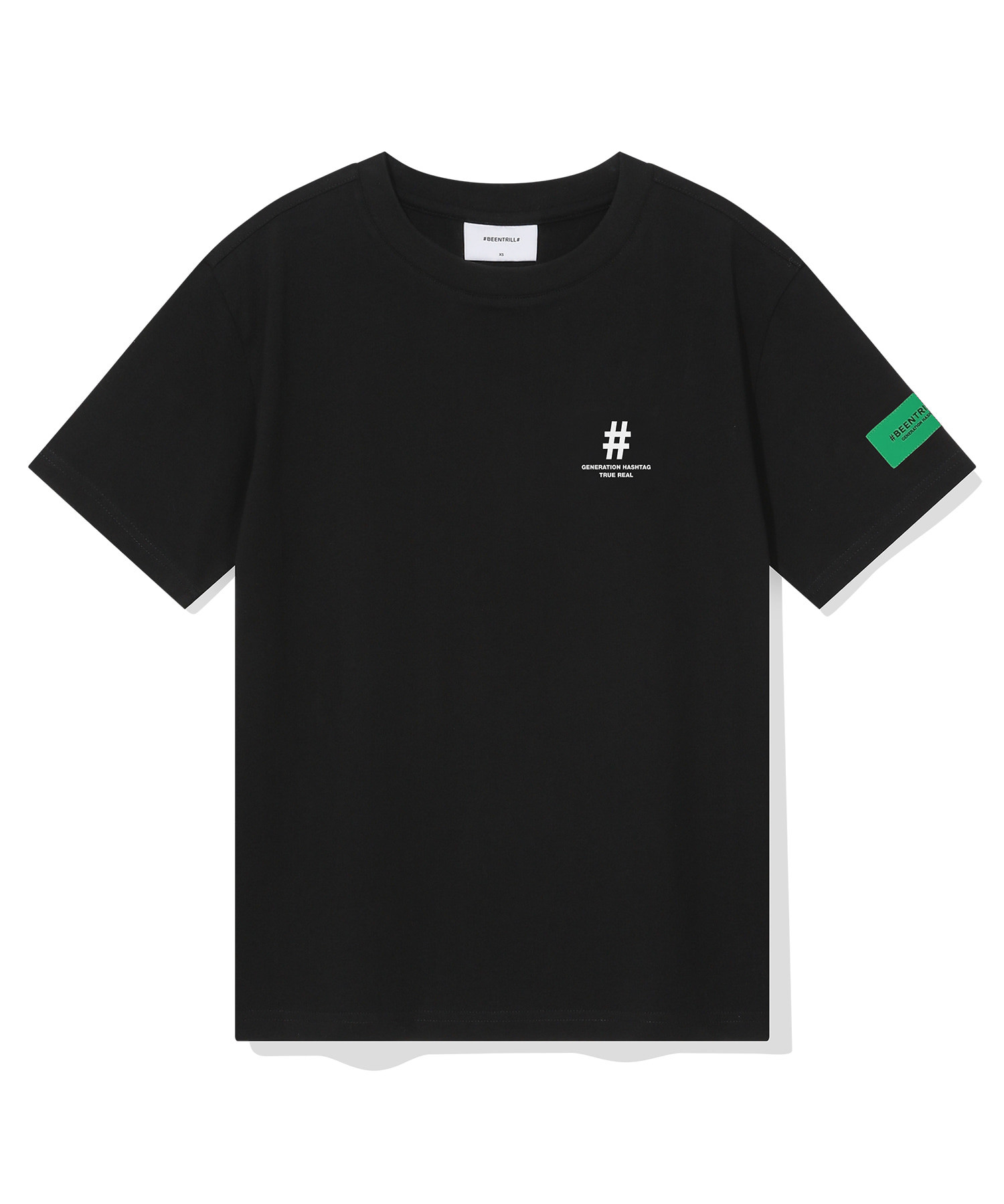 【韓國預購】 BEENTRILL ZKR090509 女裝綠LOGO短袖上衣