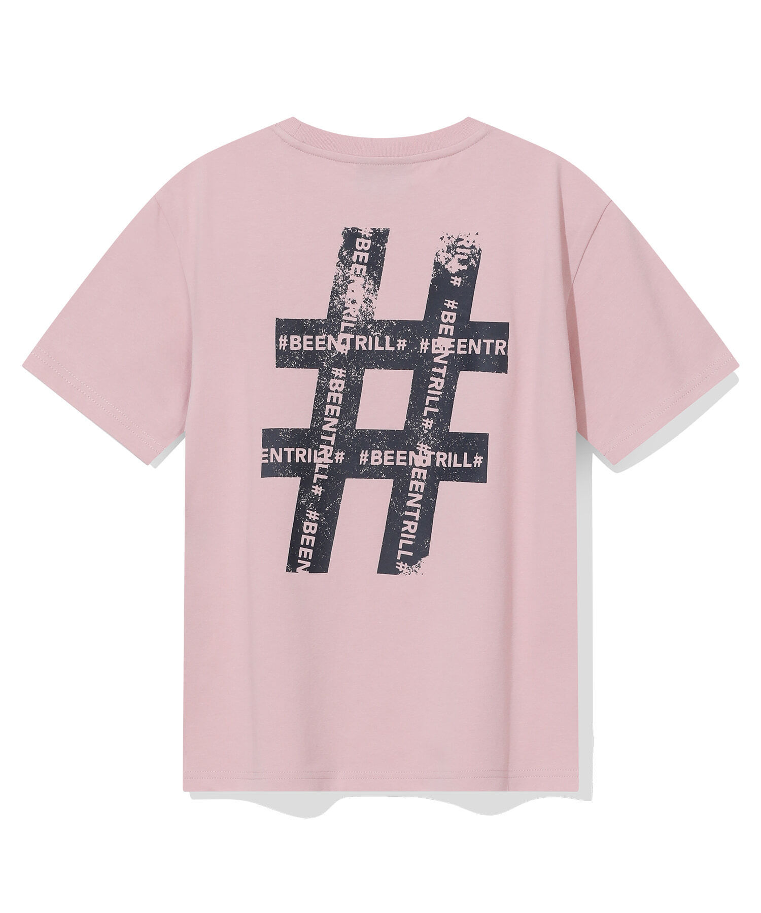 【韓國預購】 BEENTRILL ZKR090510 女裝復古 Hashtag 短袖上衣