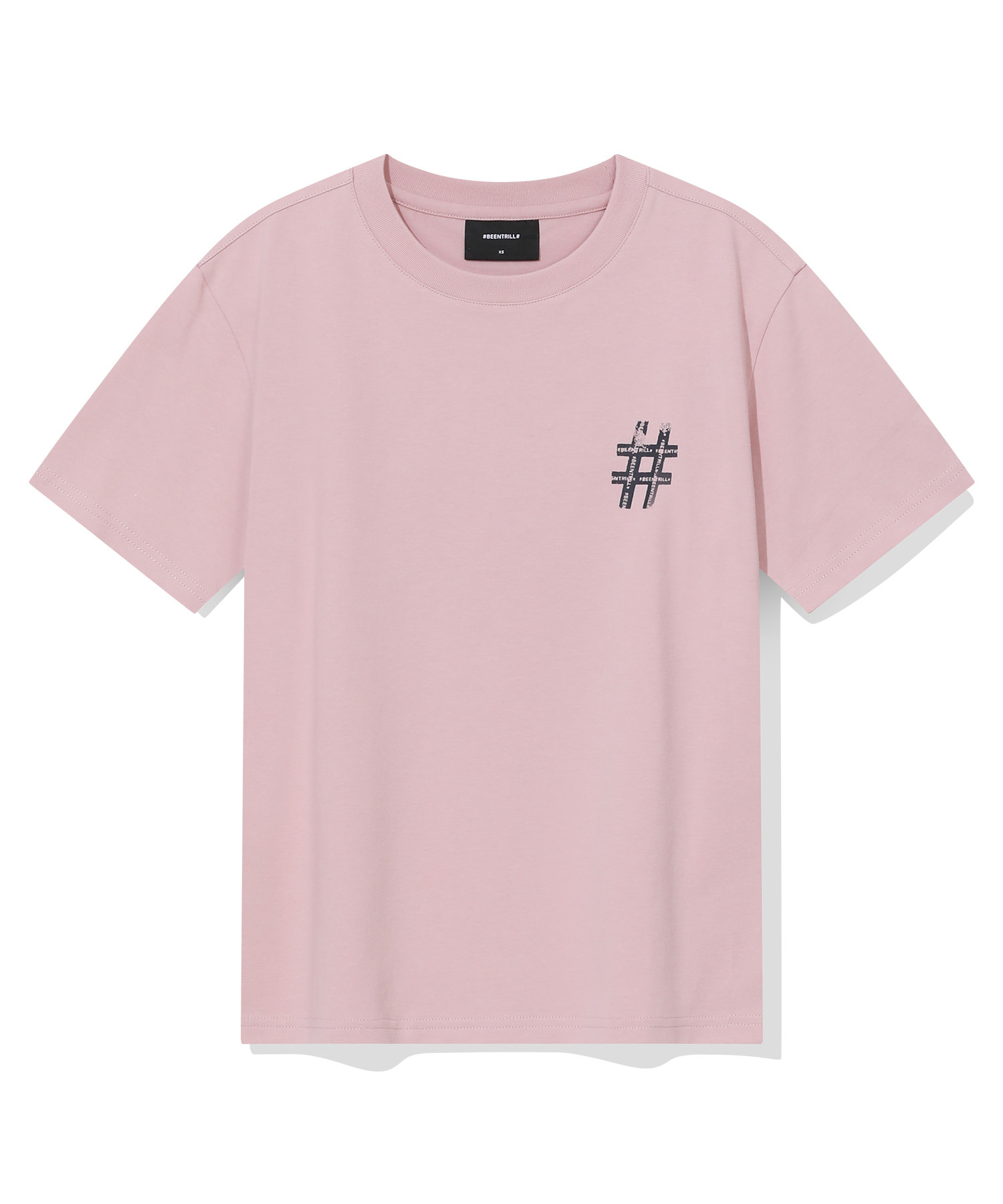【韓國預購】 BEENTRILL ZKR090510 女裝復古 Hashtag 短袖上衣