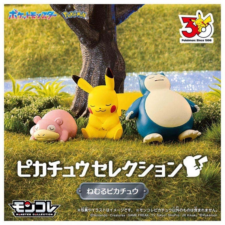 【Luxury】 Pokémon 寶可夢30周年 皮卡丘精選：睡著的皮卡丘 呆呆獸與卡比獸套裝 模型 公仔 擺飾 居家品 玩具 收藏 紀念