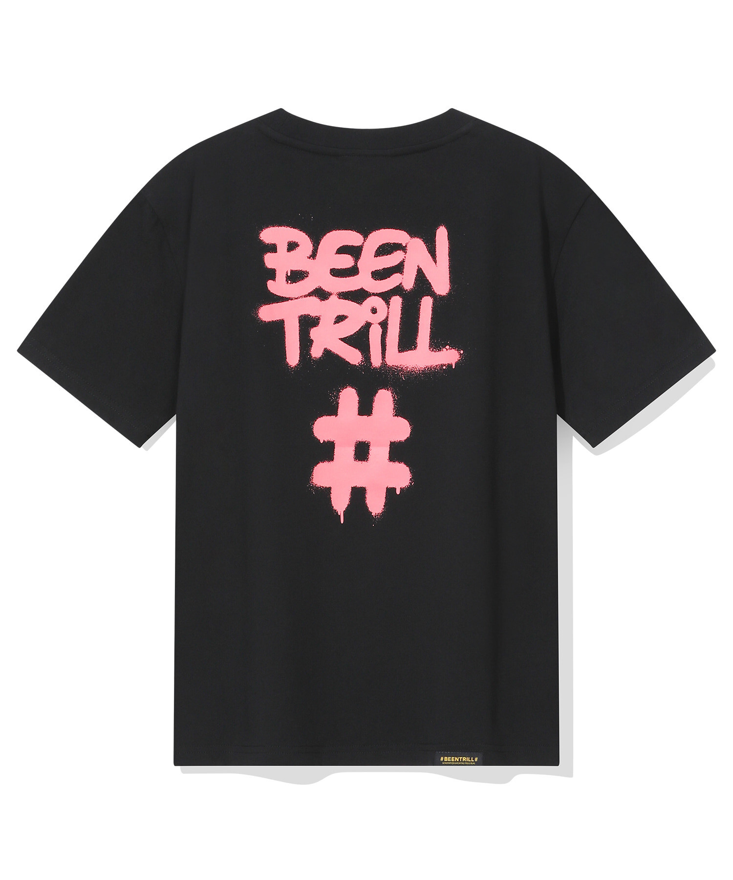 【韓國預購】 BEENTRILL ZKR090512 女裝噴繪Hashtag 短袖上衣