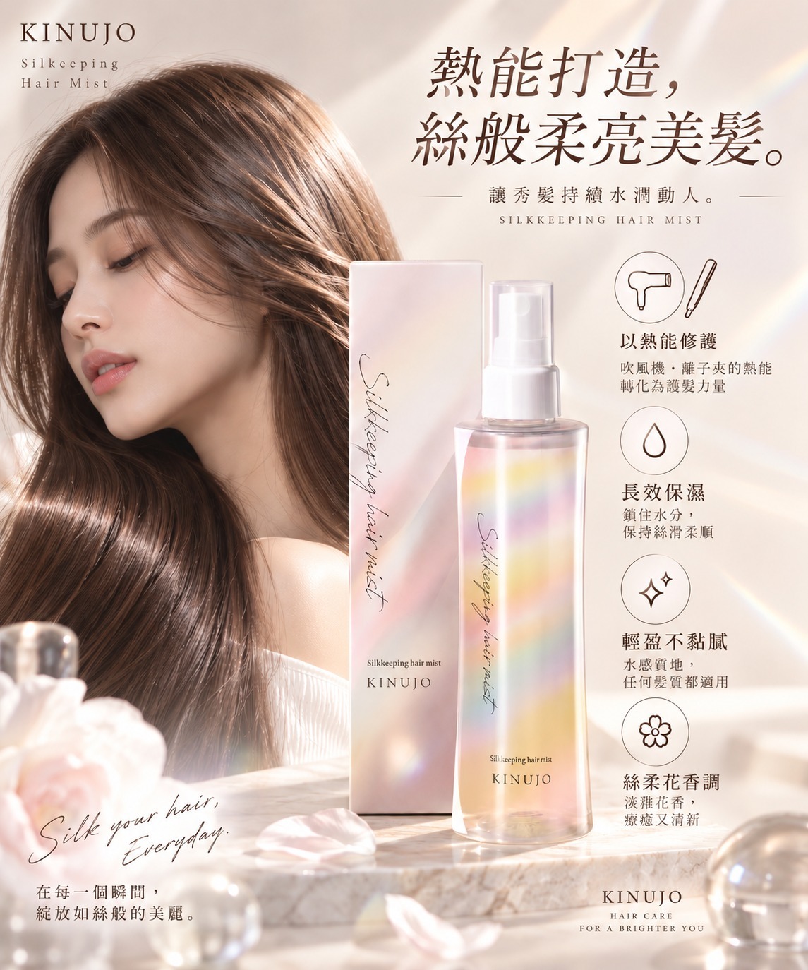 【預訂】Kinujo JA072336 絲柔護髮噴霧 200ml