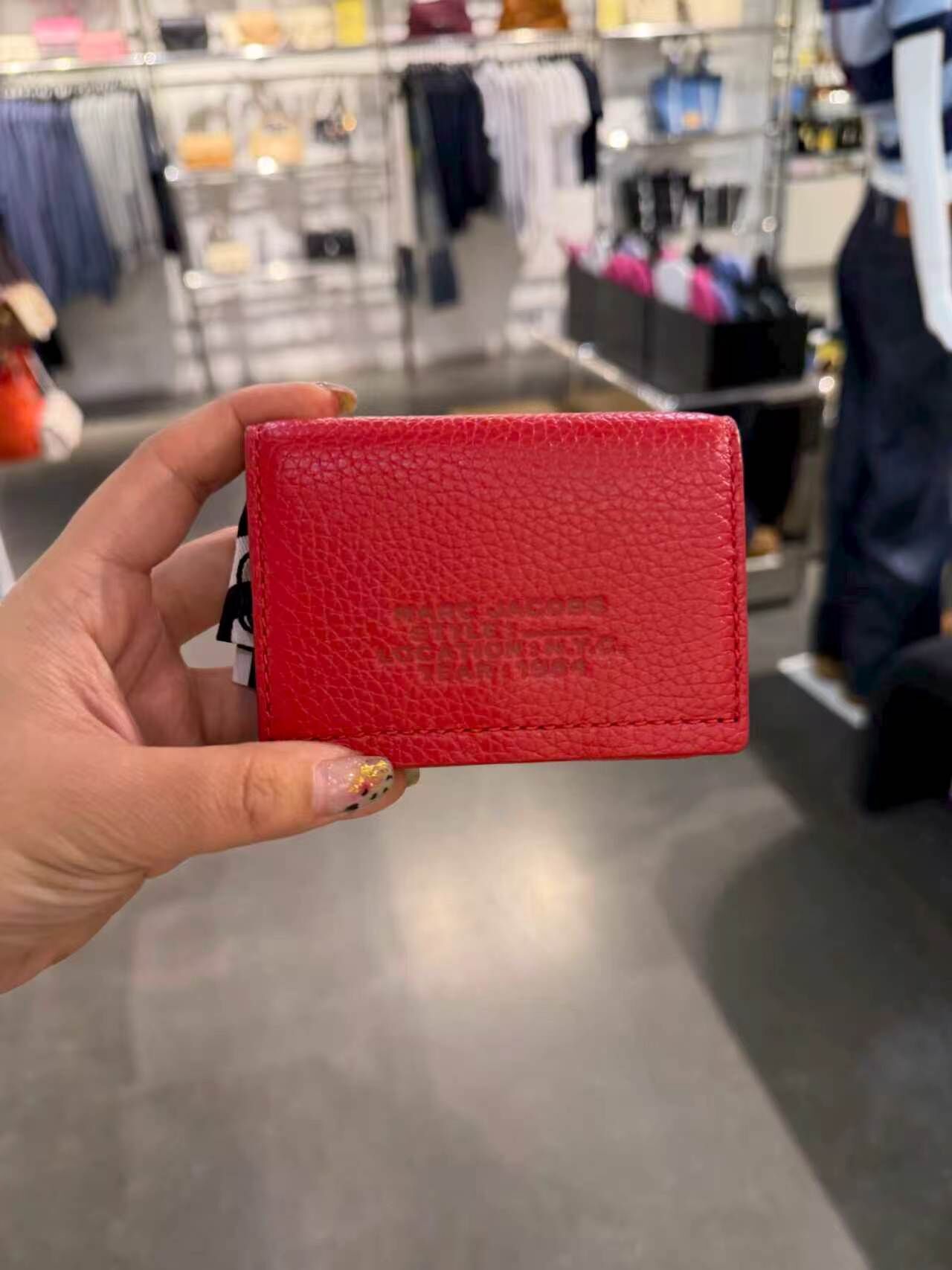 【預購】D090508 Marc Jacobs 三折小銀包 (紅色)