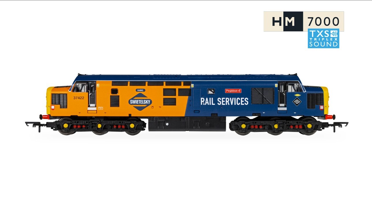Hornby R30544TXS OO scale RailRoad: Rail Services - Class 37 - 'Pegasus' 37422 (DCC Sound Fitted)