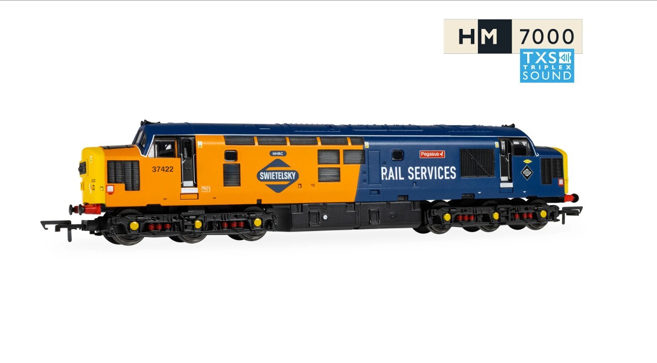 Hornby R30544TXS OO scale RailRoad: Rail Services - Class 37 - 'Pegasus' 37422 (DCC Sound Fitted)