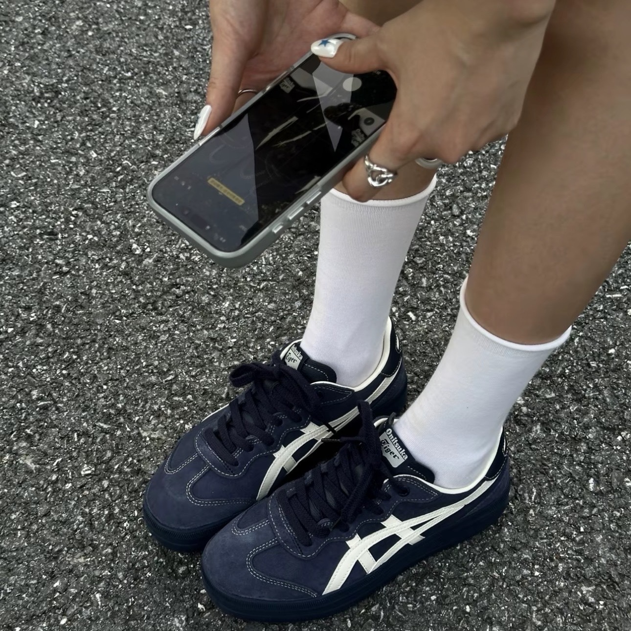 ONITSUKA TIGER TOKUTEN CHUCK 藏藍 深藍 厚底 增高 鬼塚虎 1183C561-400