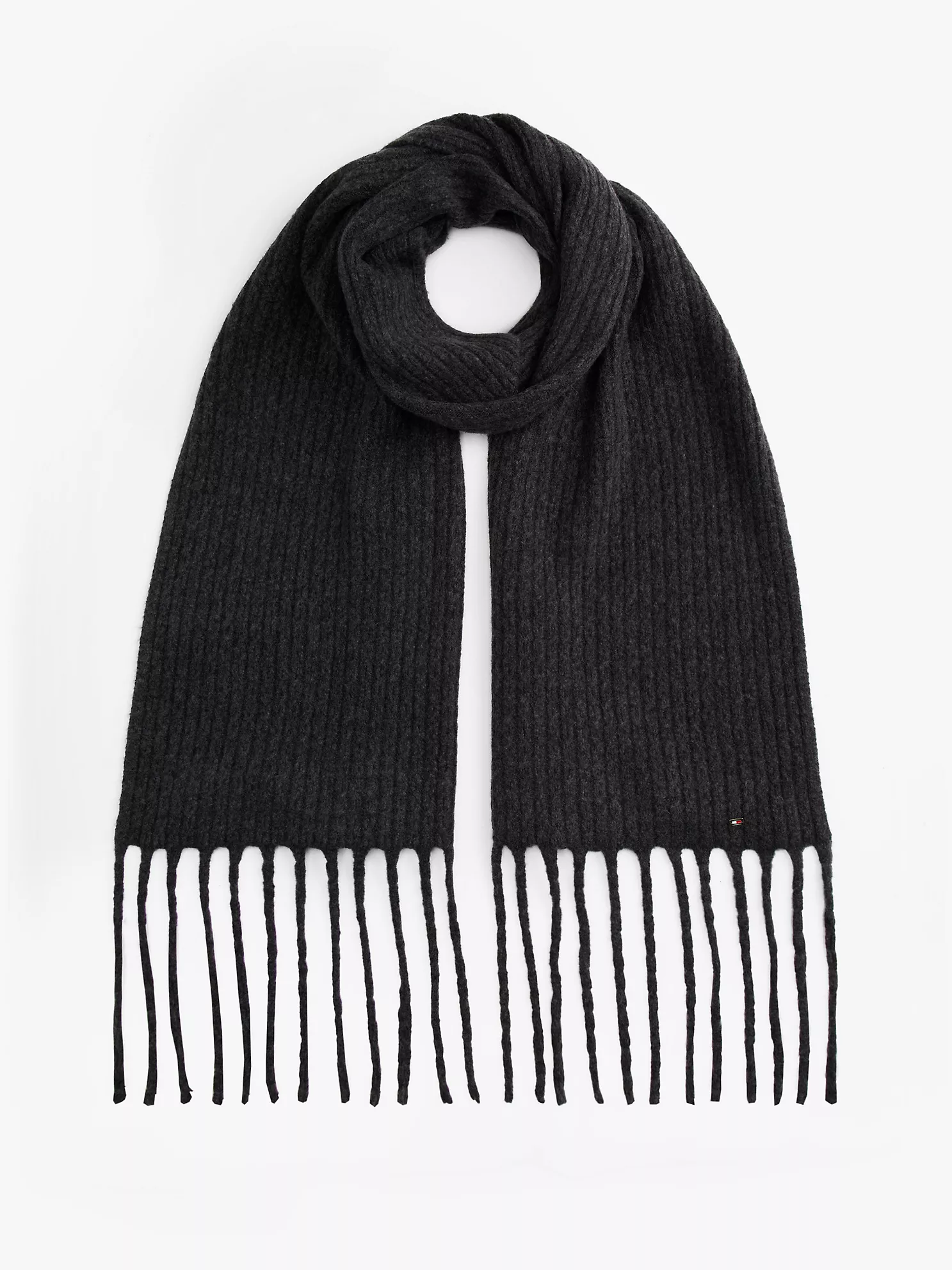 【預購】TOMMY HILFIGER N090522 Cable Knit 圍巾 (黑色)