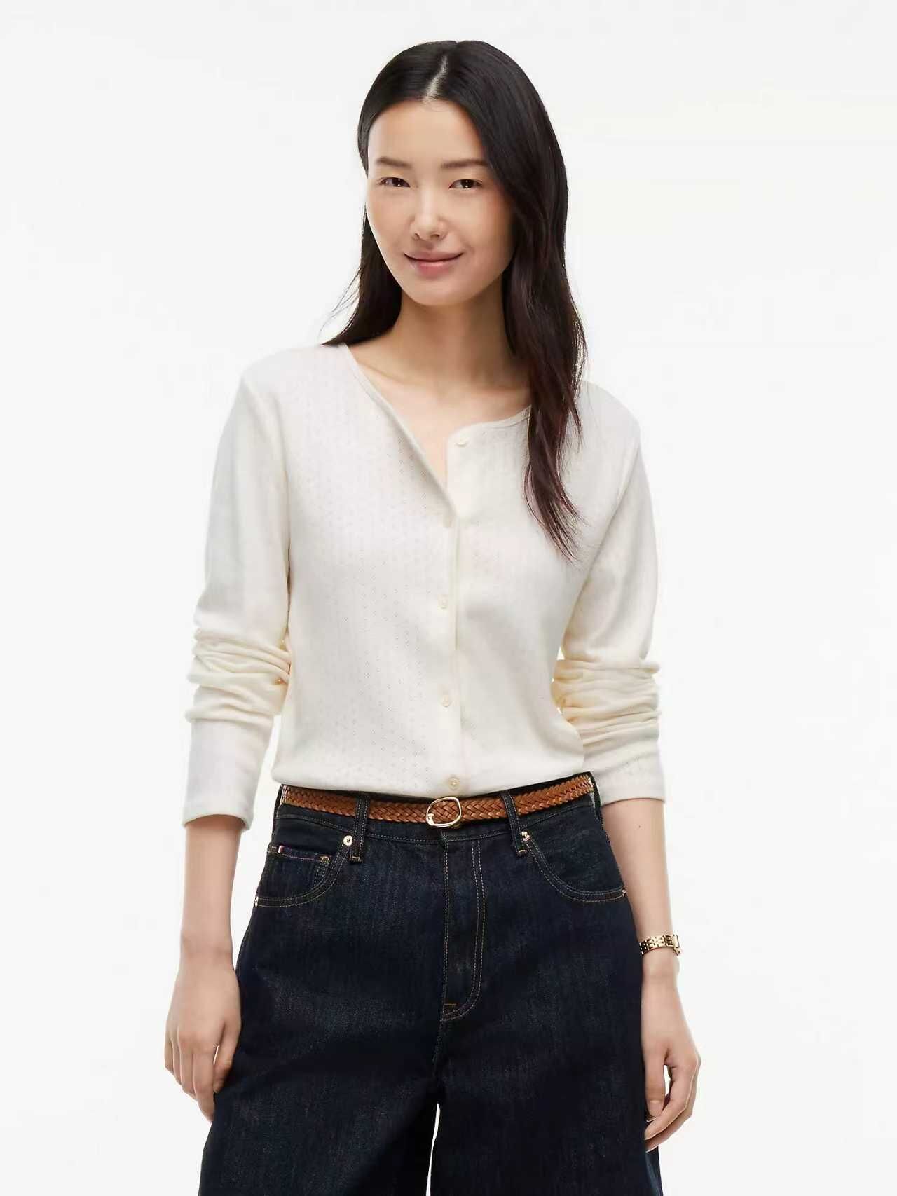 【預購】TOMMY HILFIGER N090525 女裝針織開衫外套 (象牙白)