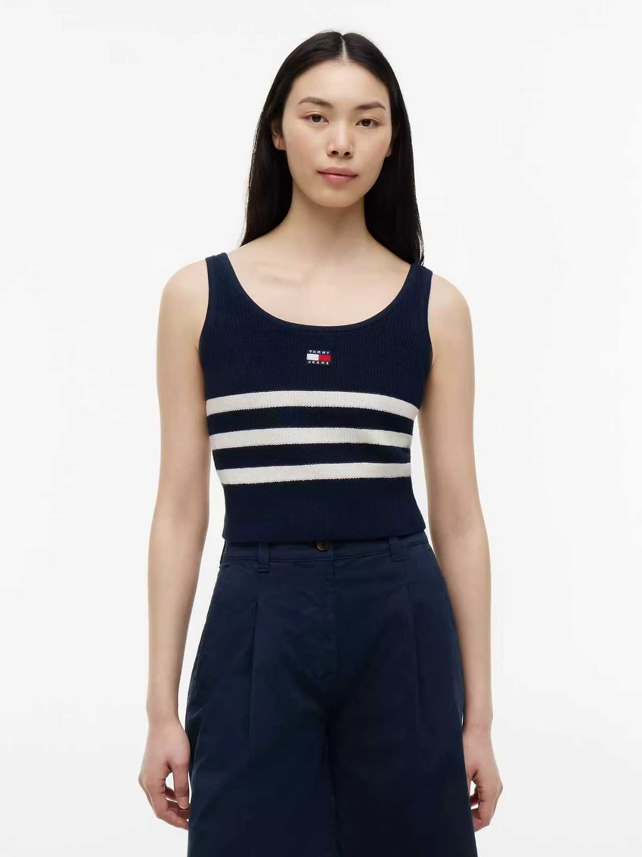 【預購】TOMMY HILFIGER N090531 女裝間條背心