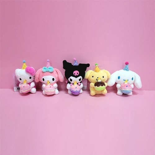 SANRIO 生日派對帽 蠟燭 小蛋糕 吊飾 韓國 三麗鷗