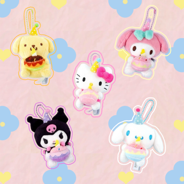 SANRIO 生日派對帽 蠟燭 小蛋糕 吊飾 韓國 三麗鷗