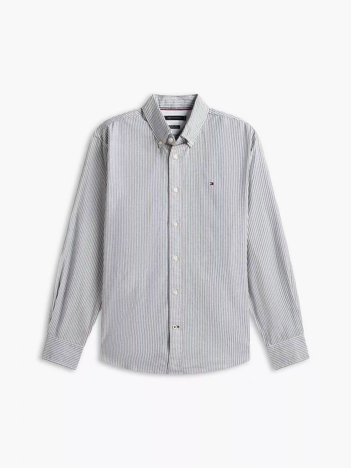 【預購】TOMMY HILFIGER N0905204 男裝條紋長袖襯衫