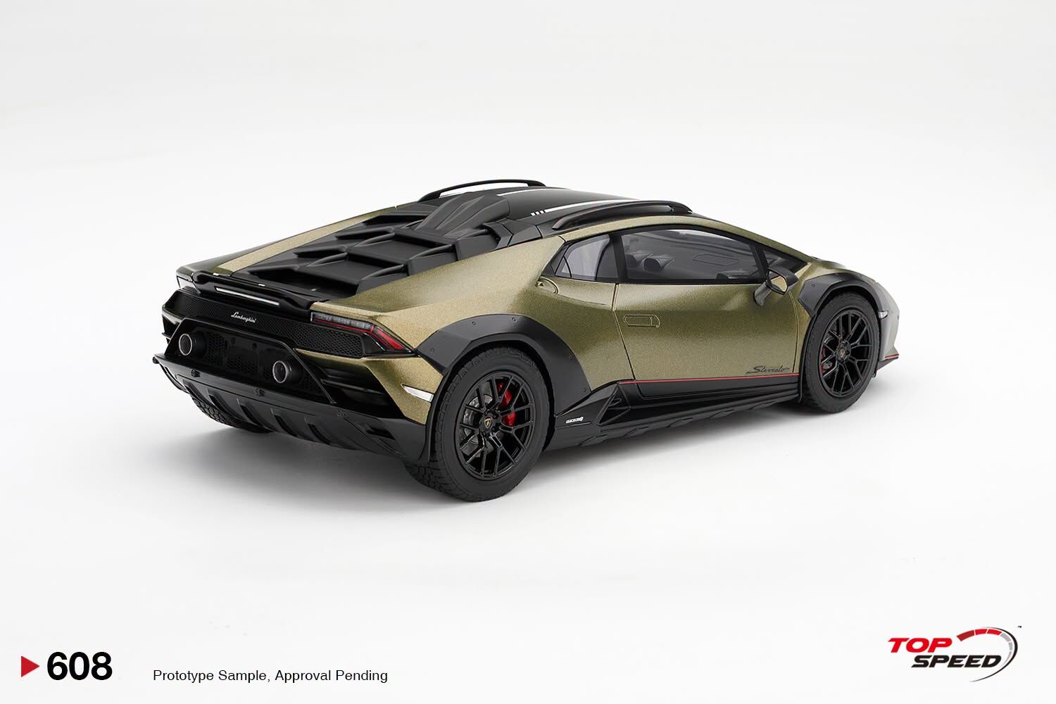 預訂 (訂金$300) (預訂價$1299) :1/18 TOP SPEED Lamborghini Huracán Sterrato Verde Gea Matt (TS0608)