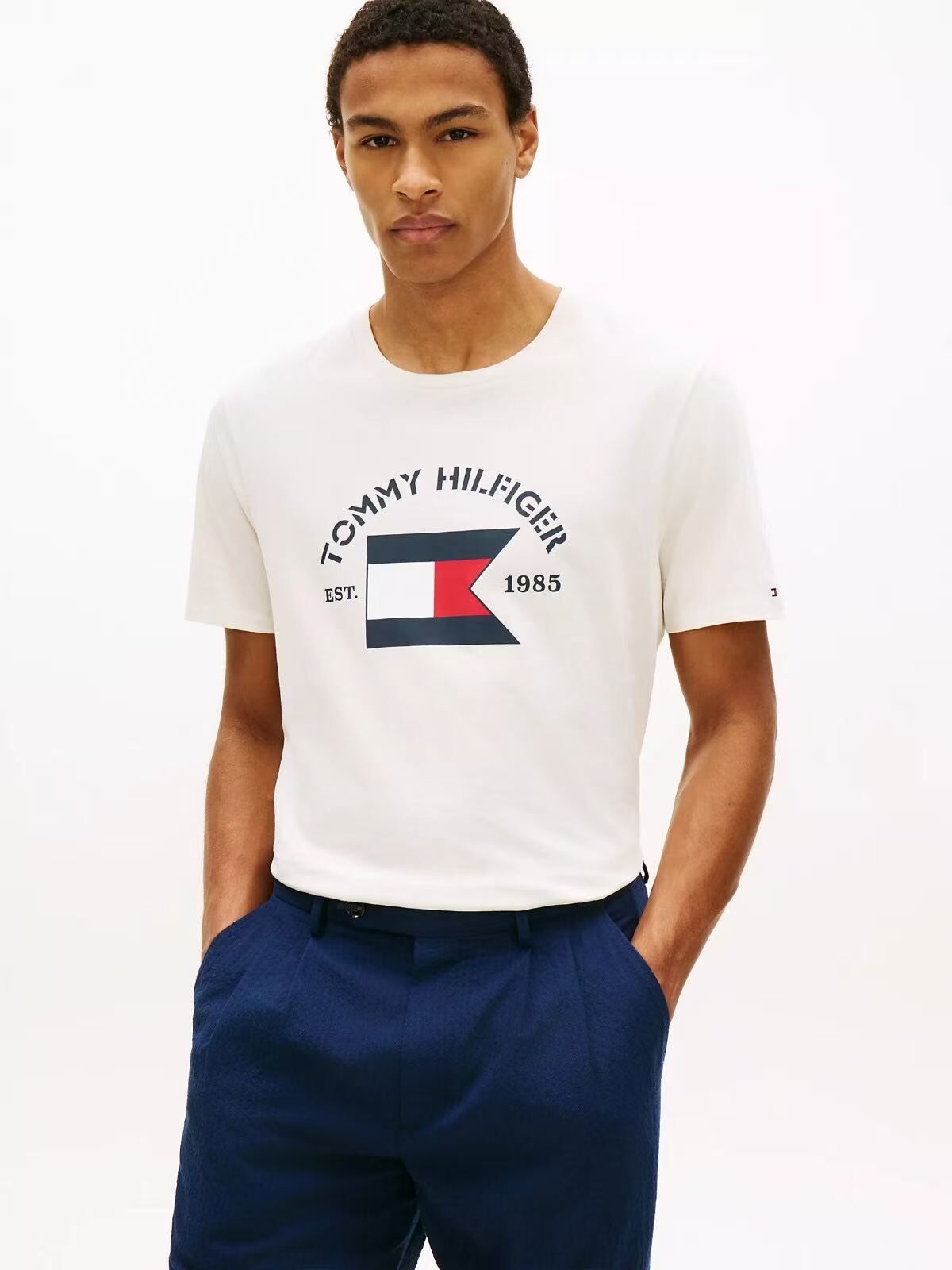 【預購】TOMMY HILFIGER N090541 Hilfiger Boating Flag 男裝短袖上衣