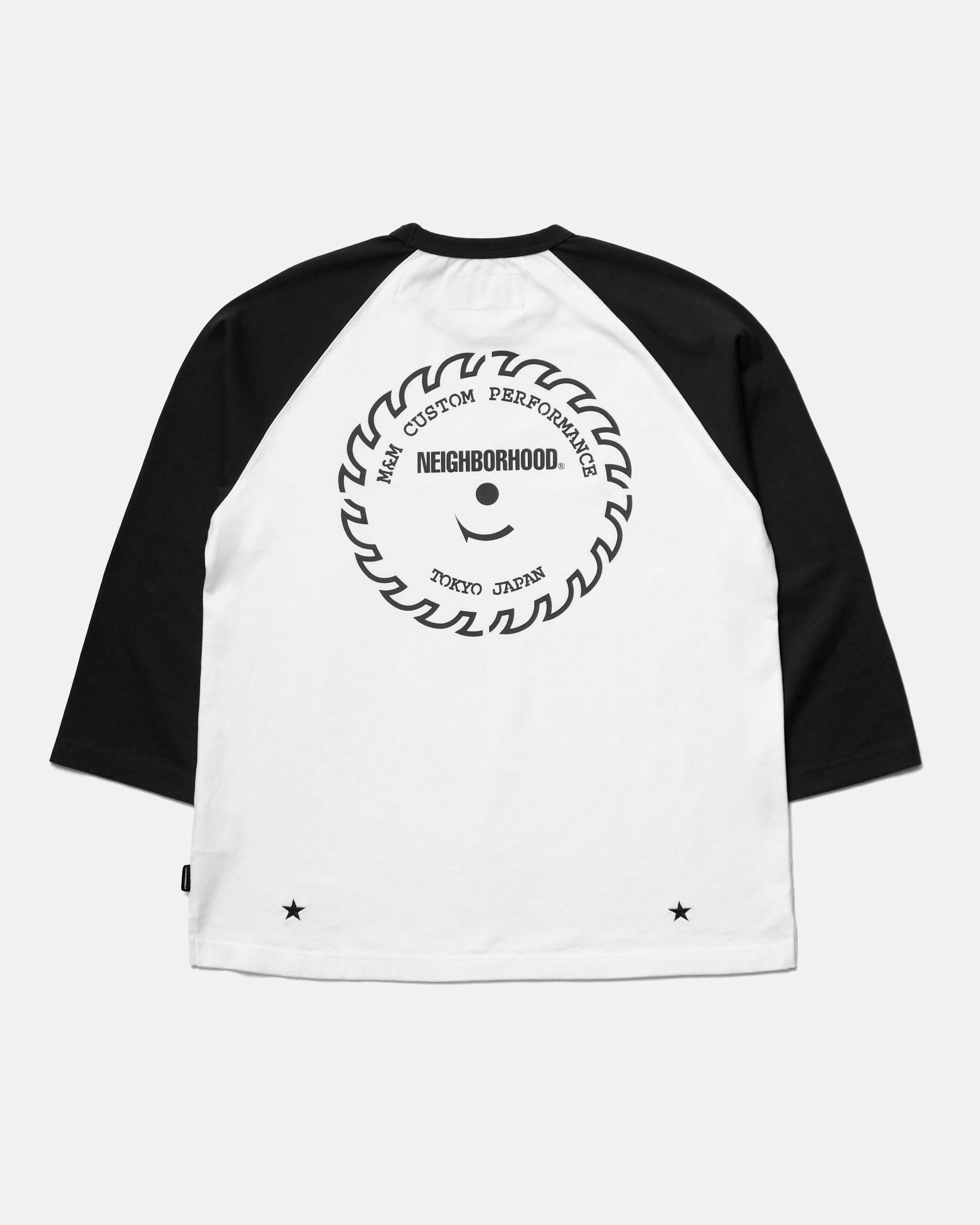 トップス NEIGHBORHOOD M&M CLASSIC RAGLAN 3Q M NEIGHBORHOOD NH X M&M . CLASSIC RAGLAN 3Q 聯名七分袖T-shirt