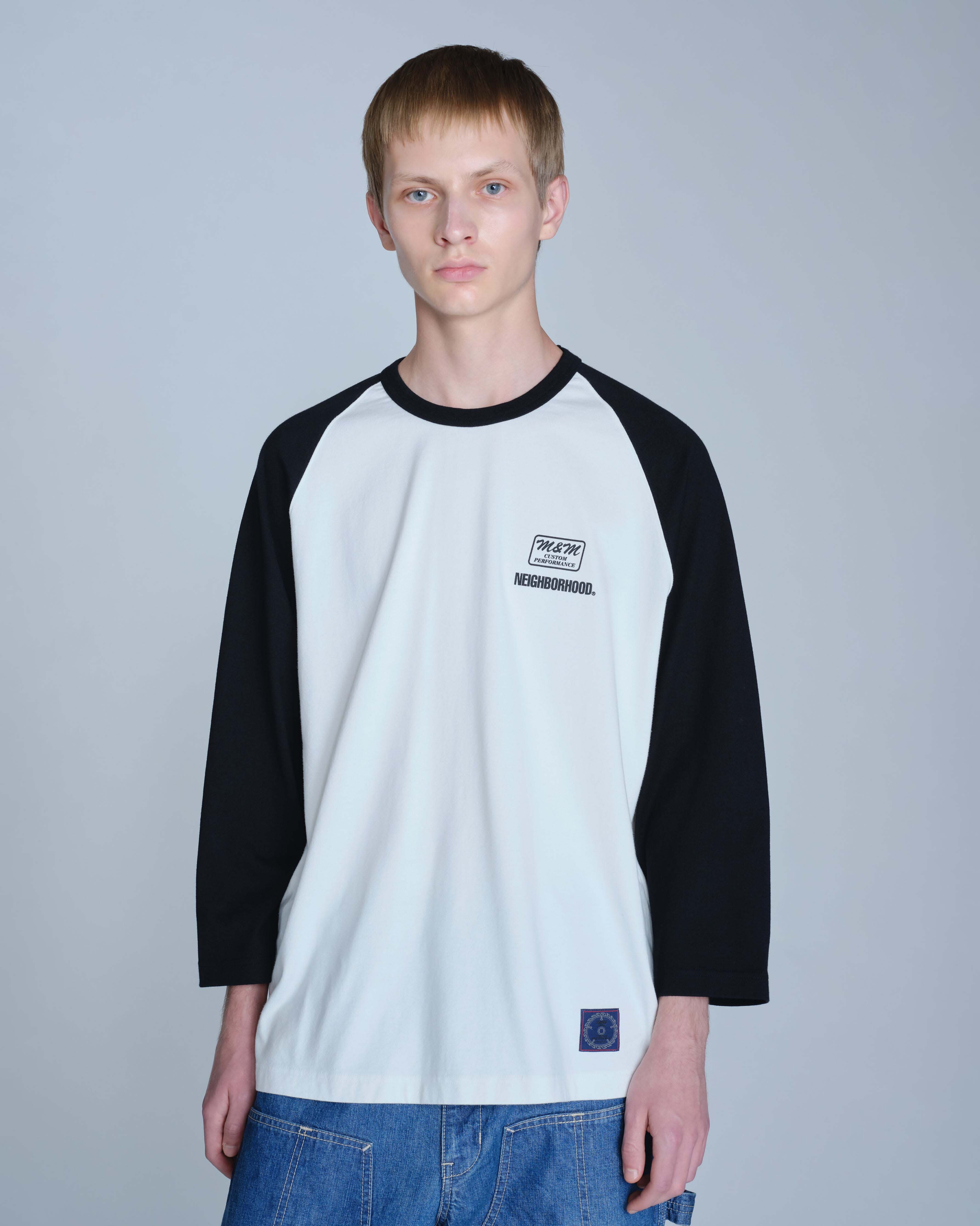 NEIGHBORHOOD NH X M&M . CLASSIC RAGLAN 3Q 聯名七分袖T-shirt