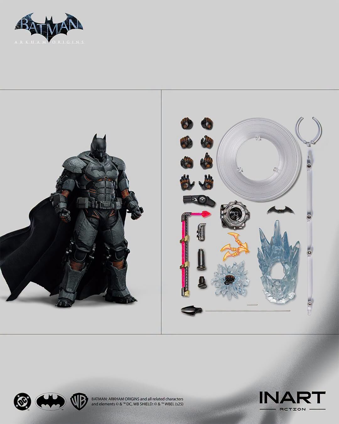 (預訂) INART Action -Batman: Arkham Origins – 蝙蝠俠（XE Suit）可動人偶