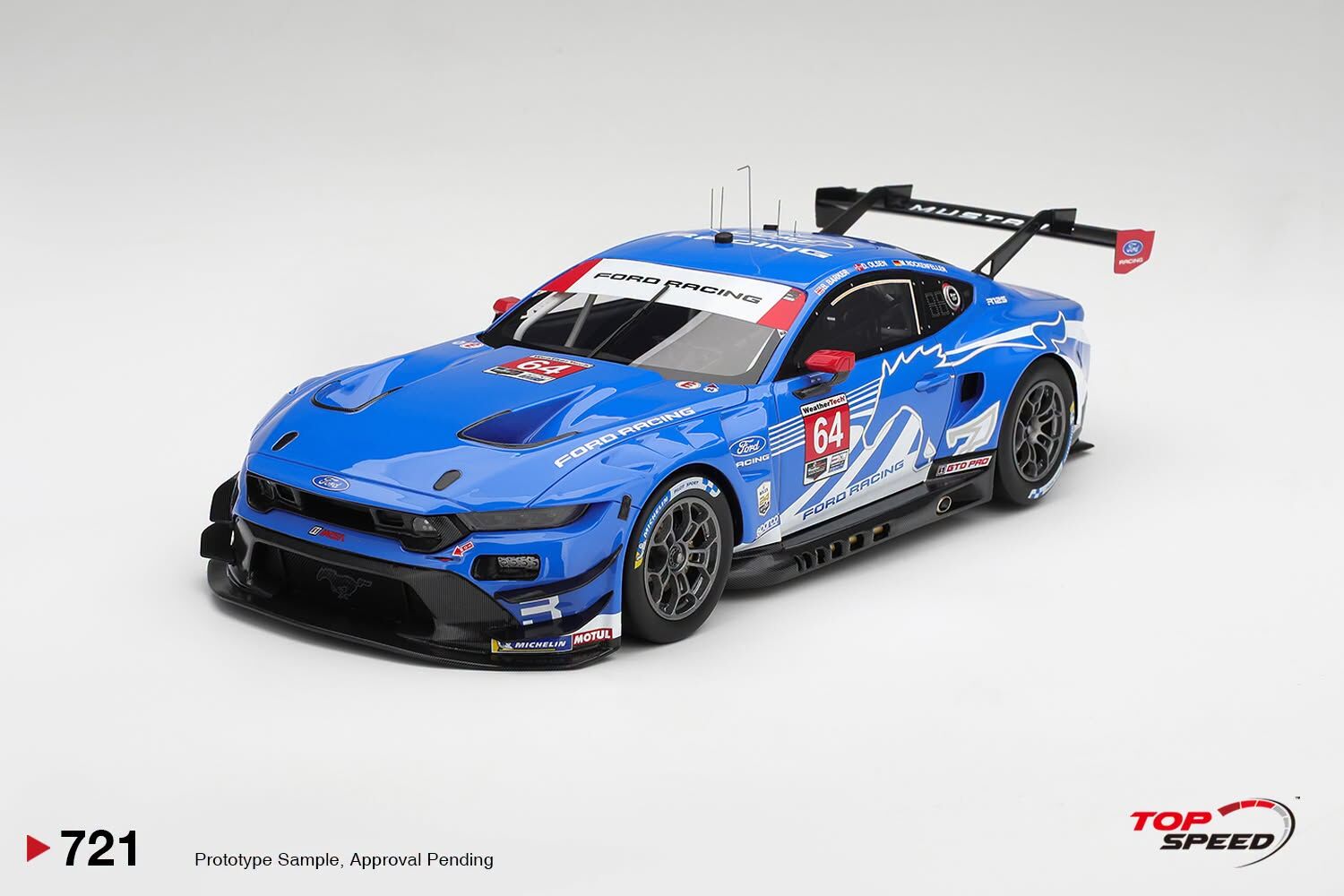 預訂 (訂金$300) (預訂價$1511) :1/18 TOP SPEED Ford Mustang GT3 #64 Ford Racing 2026 IMSA Daytona 24 Hrs (TS0721)