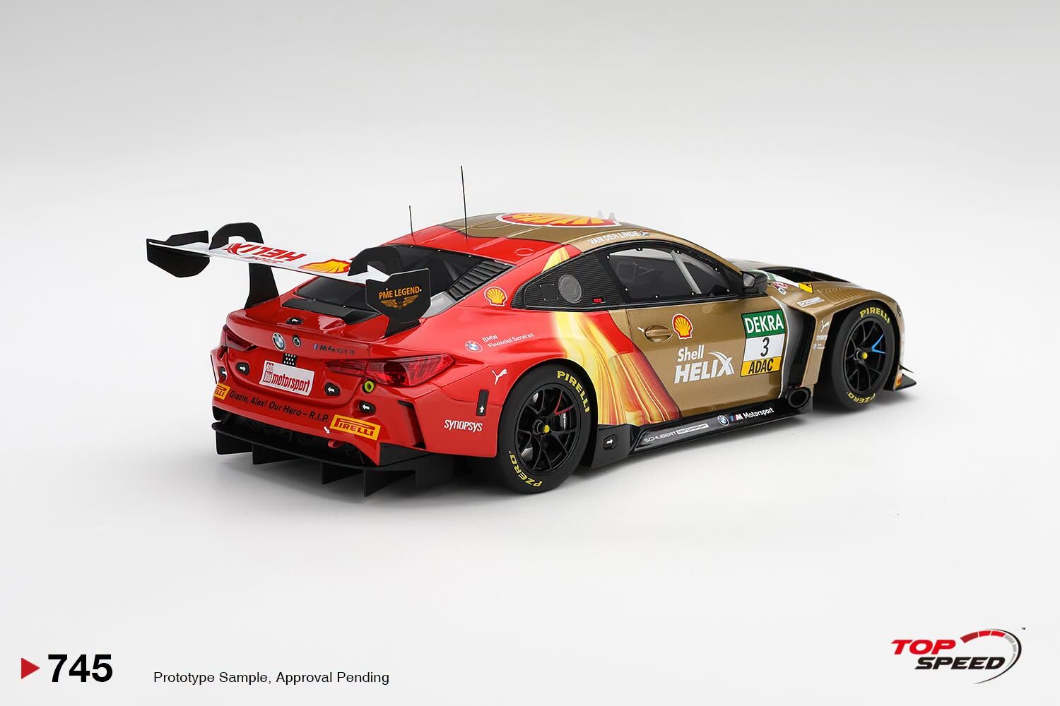 預訂 (訂金$300) (預訂價$1439) :1/18 TOP SPEED BMW M4 GT3 EVO #3 Schubert Motorsport  2026 DTM Zanvoort Race 2 Winner (TS0745)