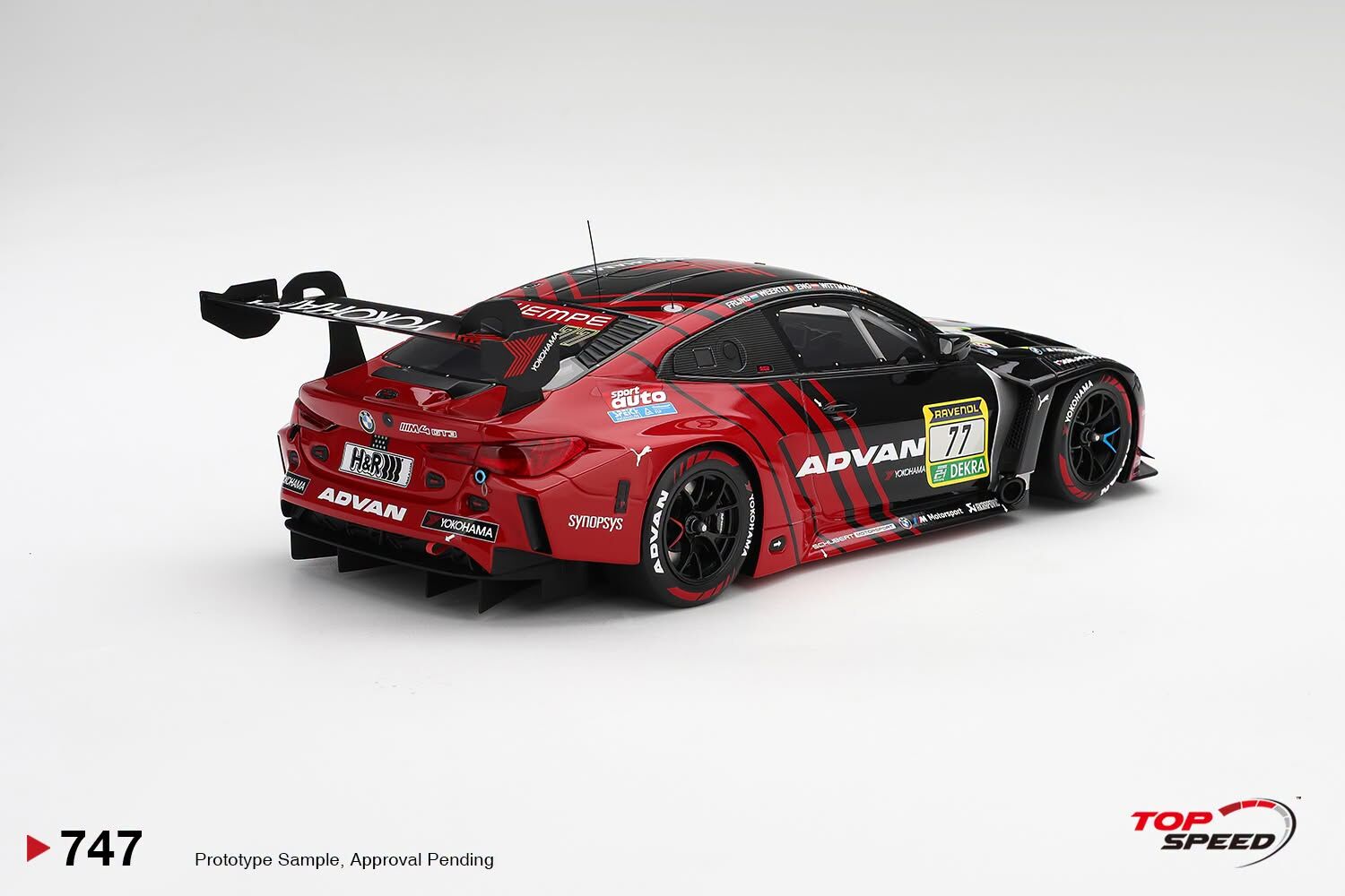 預訂 (訂金$300) (預訂價$1439) :1/18 TOP SPEED BMW M4 GT3 EVO #77 Schubert Motorsport  2026 ADAC Nurburgring 24 hrs (TS0747)