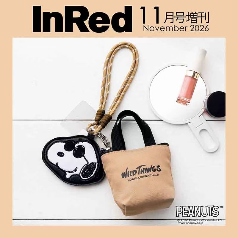 【預購】JM090511 InRed 11月號增刊 ✕ WILD THINGS × Snoopy 戶外風掛飾組