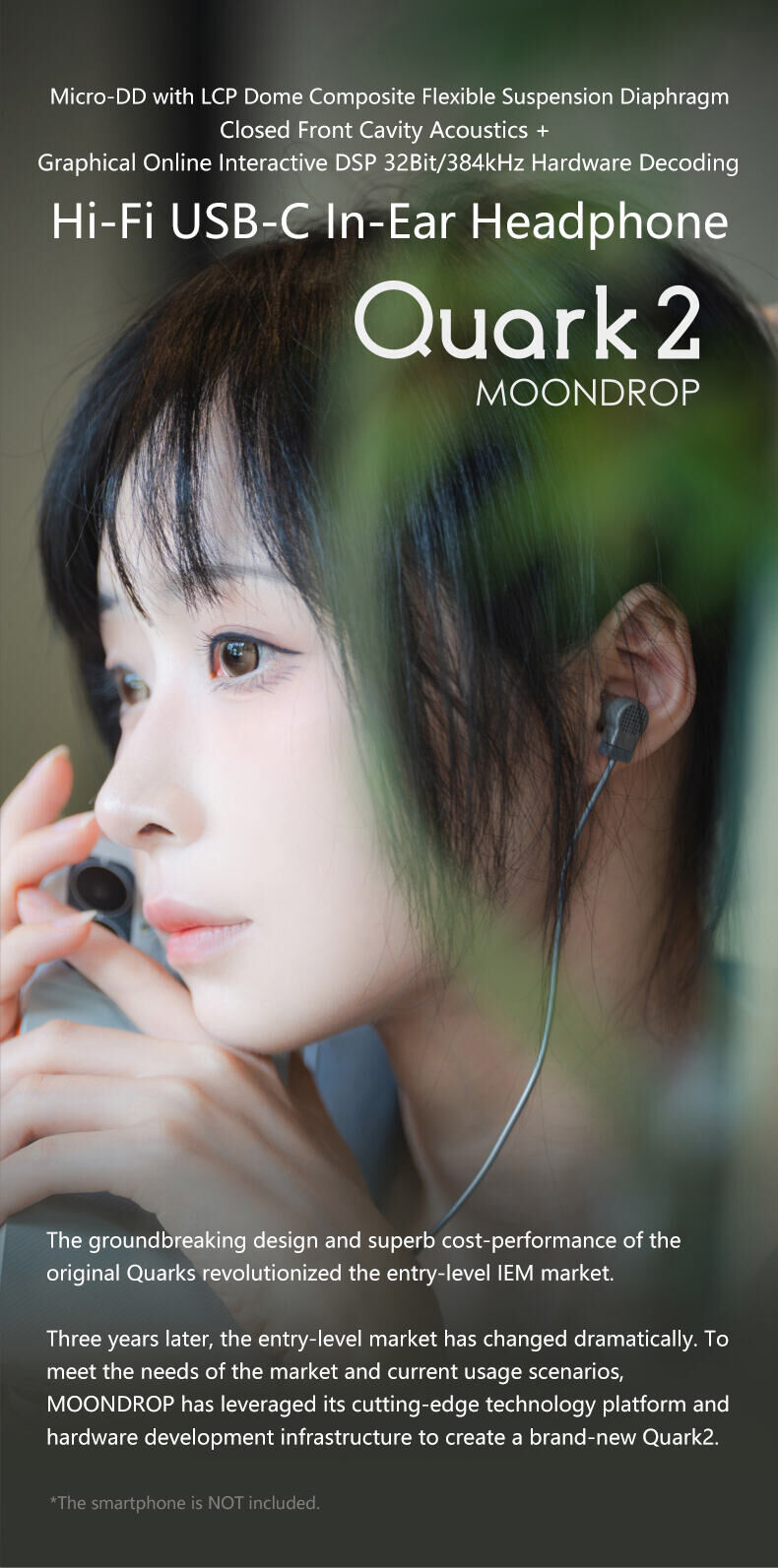 MOONDROP QUARK 2 In-Ear Monitor (USB-C)