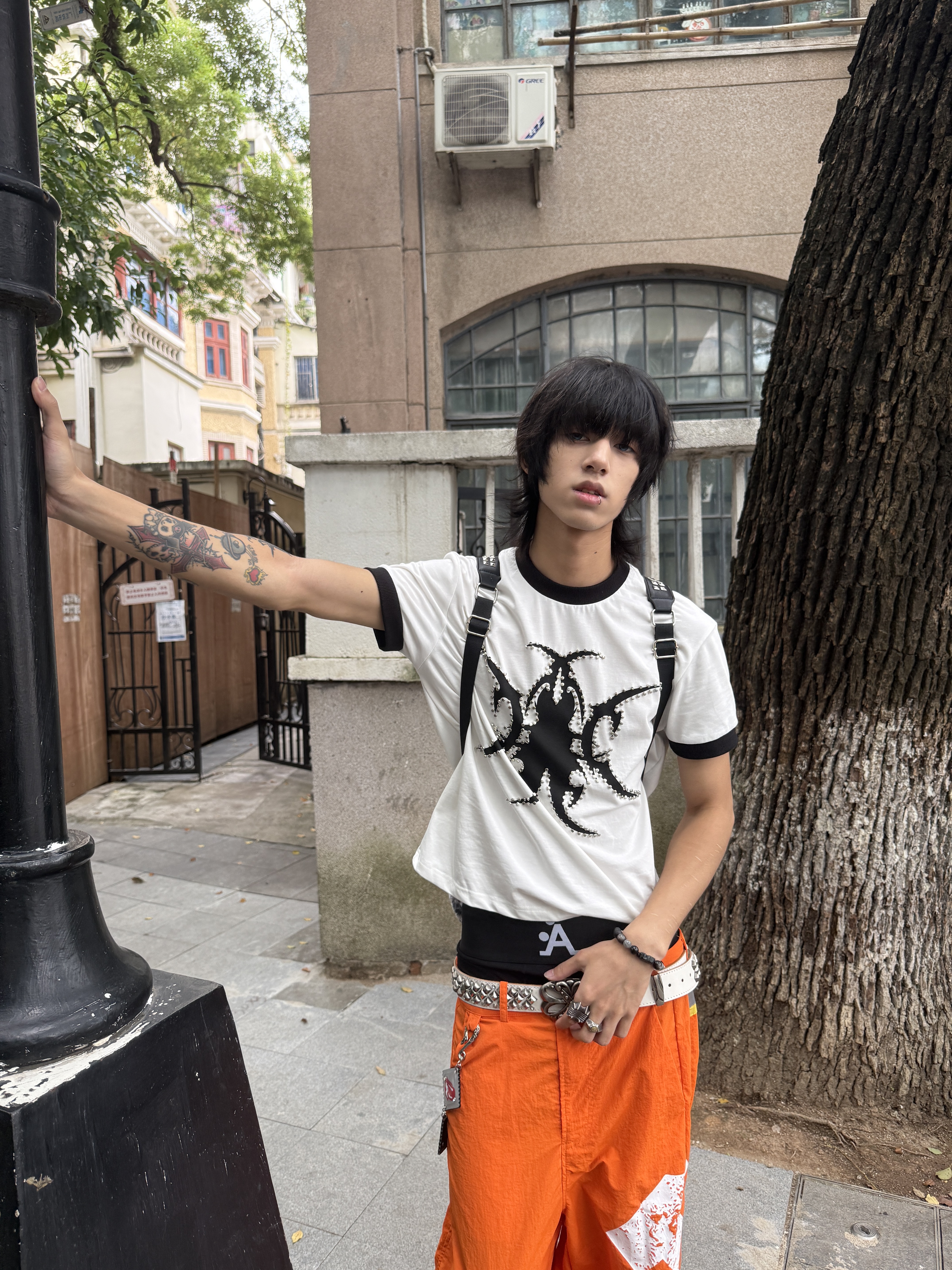 Fashion Killia BIO BEETLE RINGER TEE 生化 實驗 鉚釘 滾邊 短T