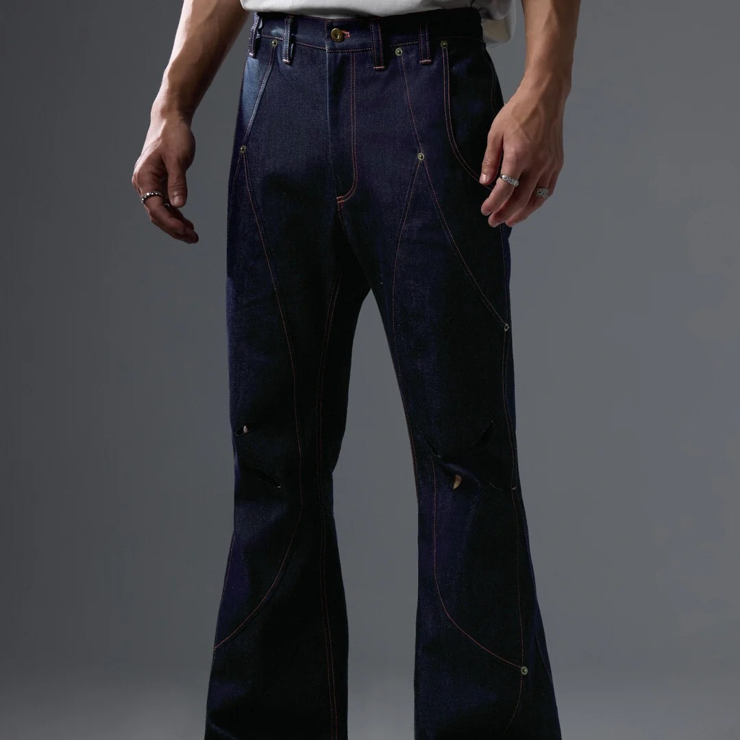 Neish Fracture Laser Flared Pants