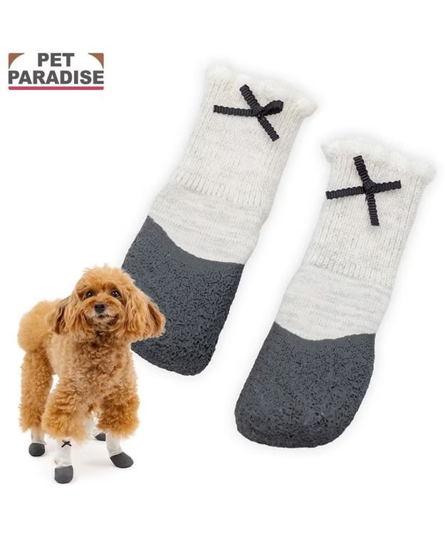 【Pet Paradise】Ballet Slit Dog Shoes (Set of 4) <043-43382>