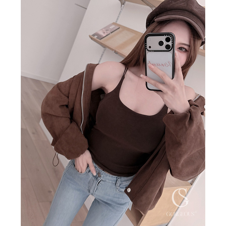 W222   「新疆羊棉細肩BRA TOP」