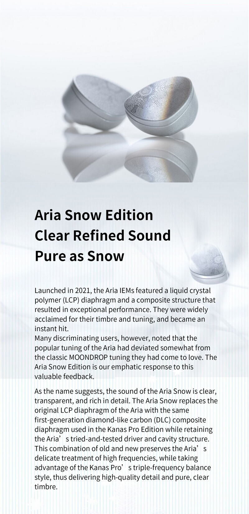 MOONDROP ARIA SNOW EDITION In-Ear Monitor