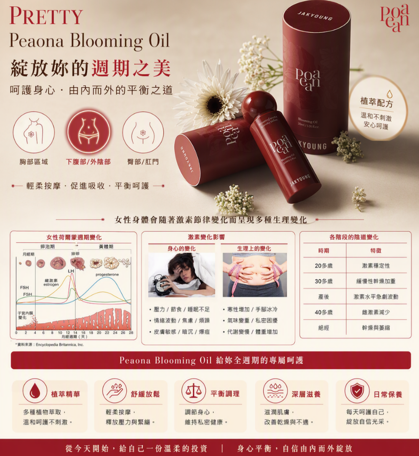 UX14 🌸 Peaona Blooming Oil 100ML $828/1支 1528/買2支送5包洗劑小樣