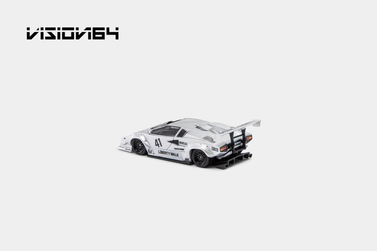 預訂:1/64 Vision64 Lamborghini Countach LP500 Silver #41(VLCS )