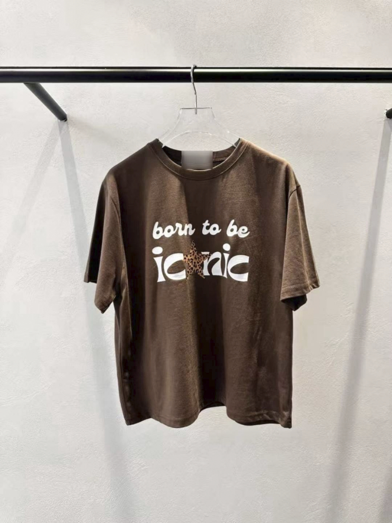 Born to be Iconic｜復古字母寬鬆棉T
